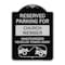 Signmission Reserved Parking for Church Member Unauthorized Vehicles Towed Away Alum, 24" x 18", BS-1824-23126 A-DES-BS-1824-23126 - alternate 1